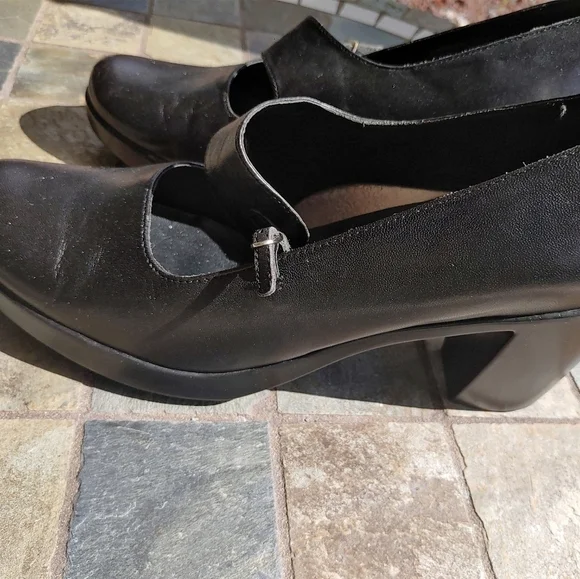 DANSKO BLACK LEATHER MARY JANE SHOES ~ SIZE 12 - Picture 6 of 7